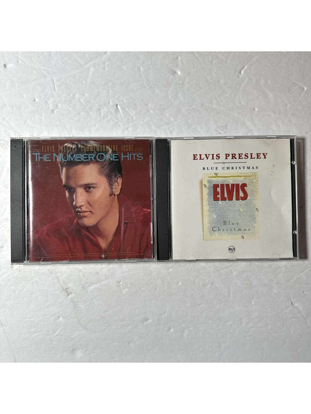 Elvis Presley CD Lot 2 The Number One Hits Blue Christmas
